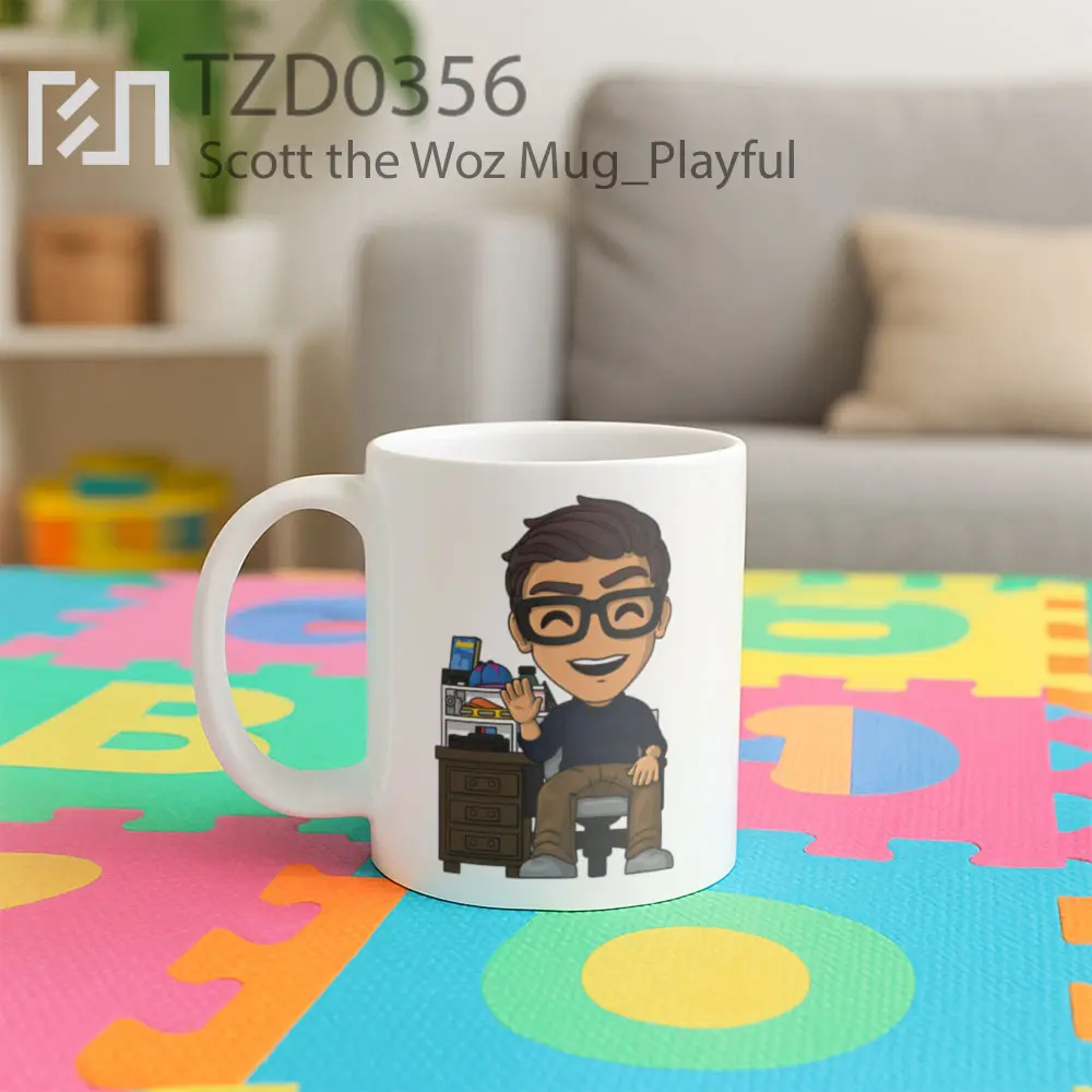 Scott the Woz Mug - All-side / Desain