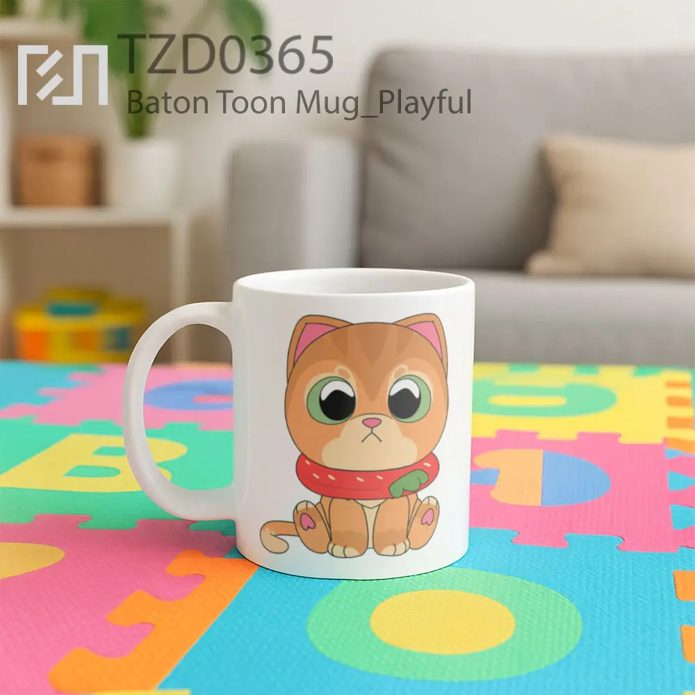 Baton Toon Mug - All-side / Desain