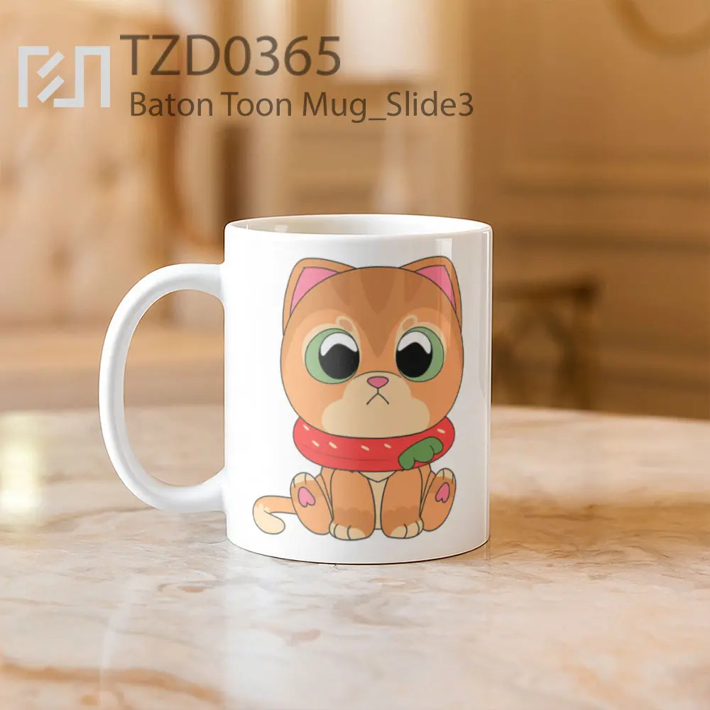 Baton Toon Mug - All-side / Desain