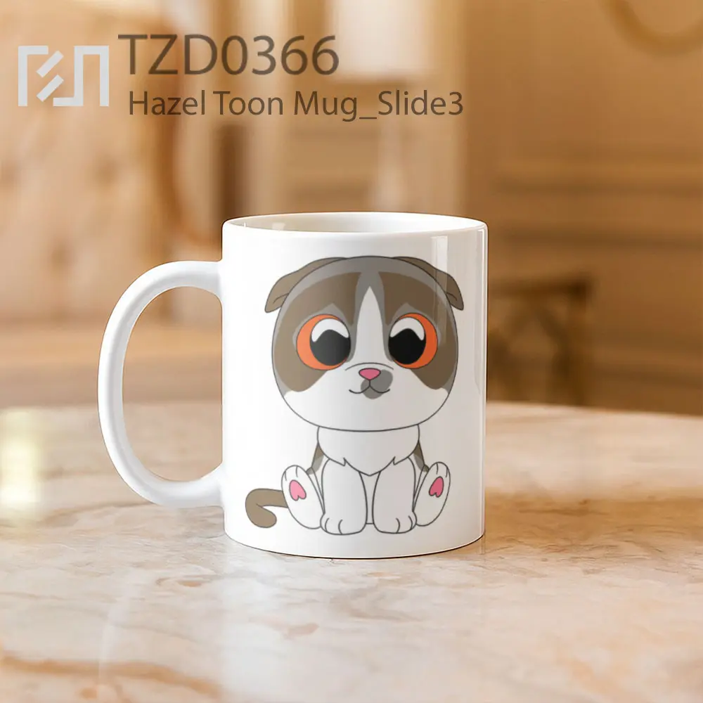 Hazel Toon Mug - All-side / Desain