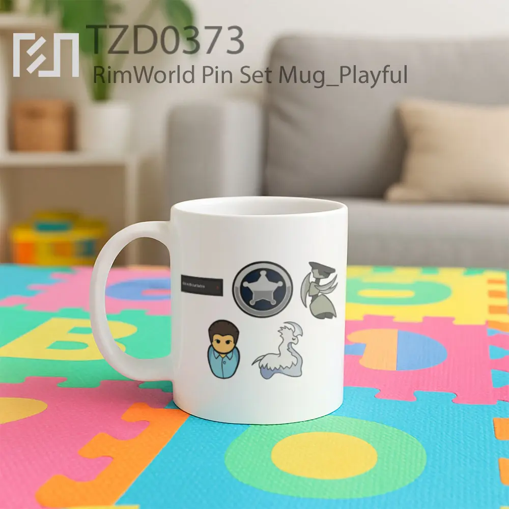 RimWorld Pin Set Mug - All-side / Desain