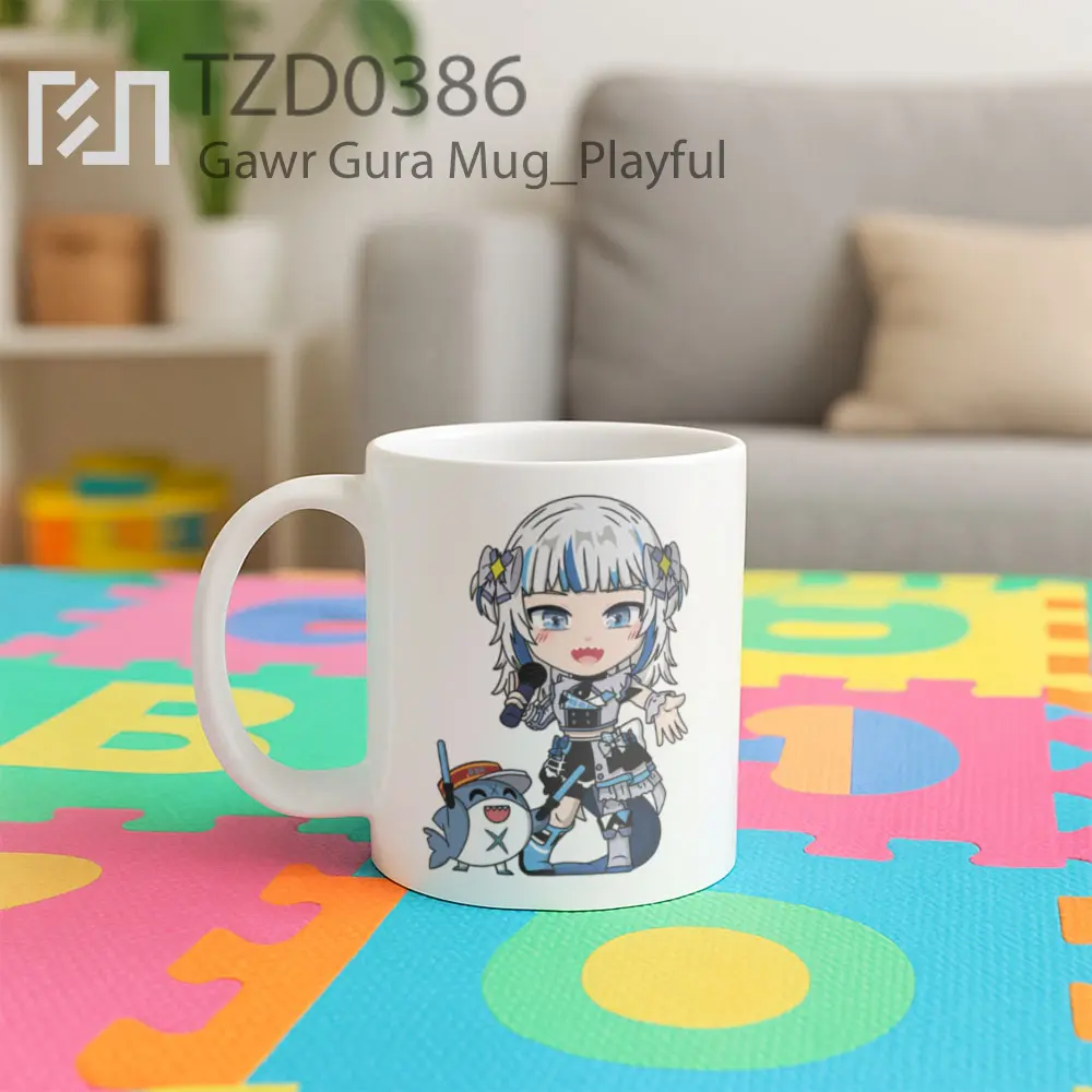 Gawr Gura Mug - All-side / Desain