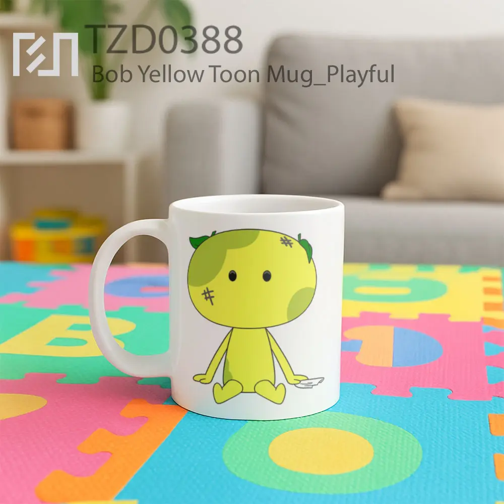 Bob Yellow Toon Mug - All-side / Desain
