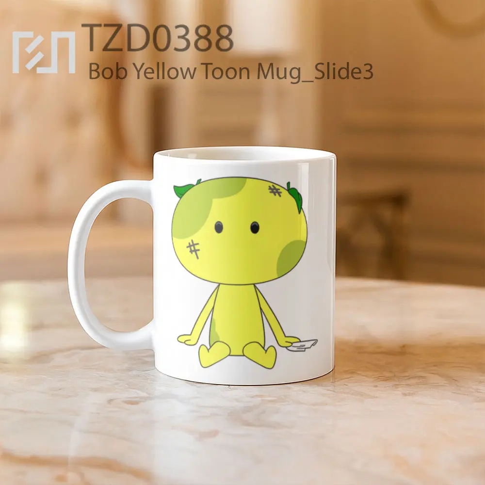Bob Yellow Toon Mug - All-side / Desain