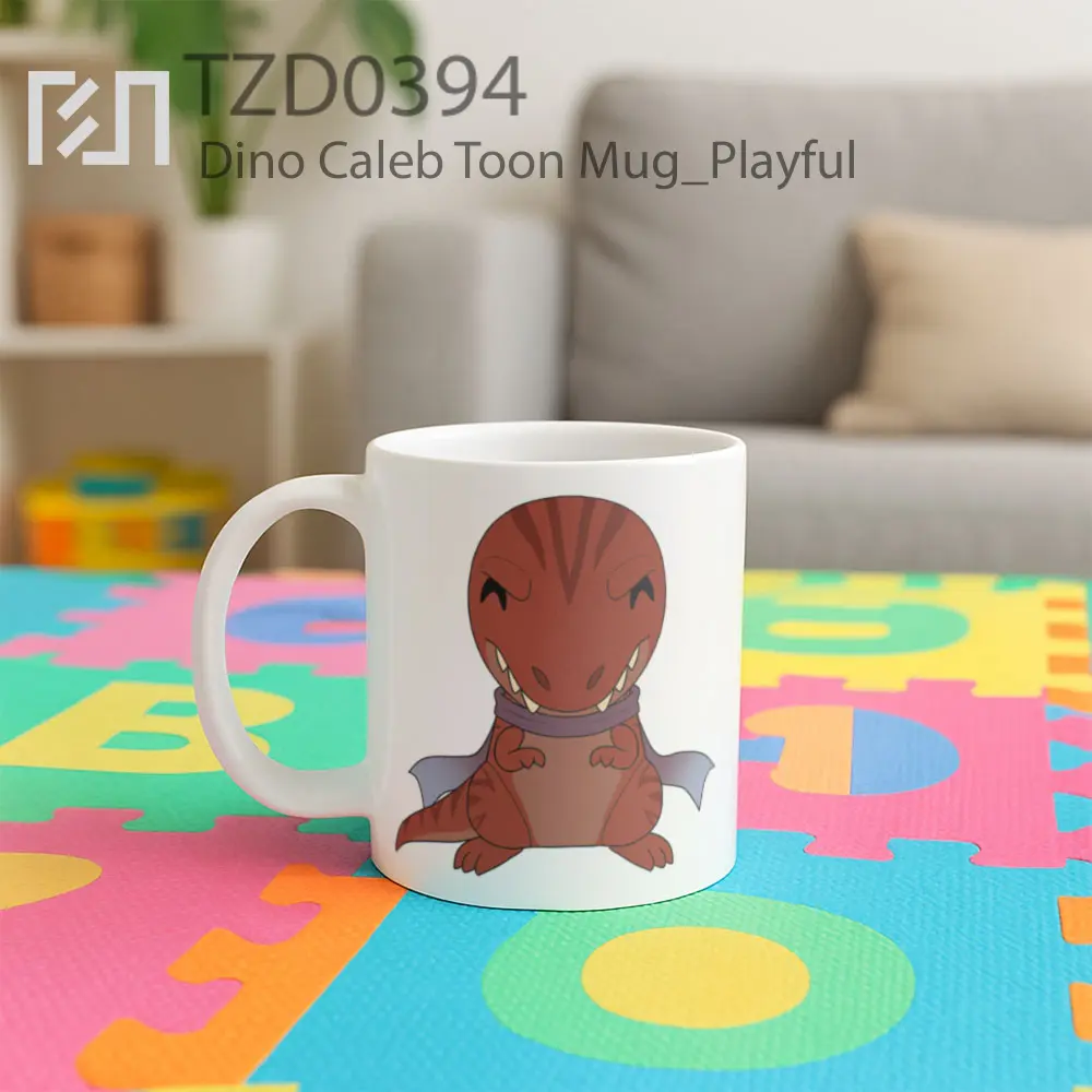 Dino Caleb Toon Mug - All-side / Desain