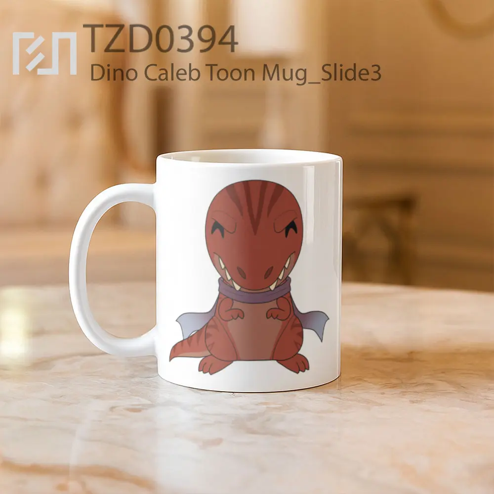 Dino Caleb Toon Mug - All-side / Desain