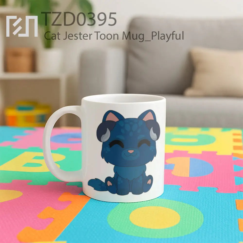 Cat Jester Toon Mug - All-side / Desain