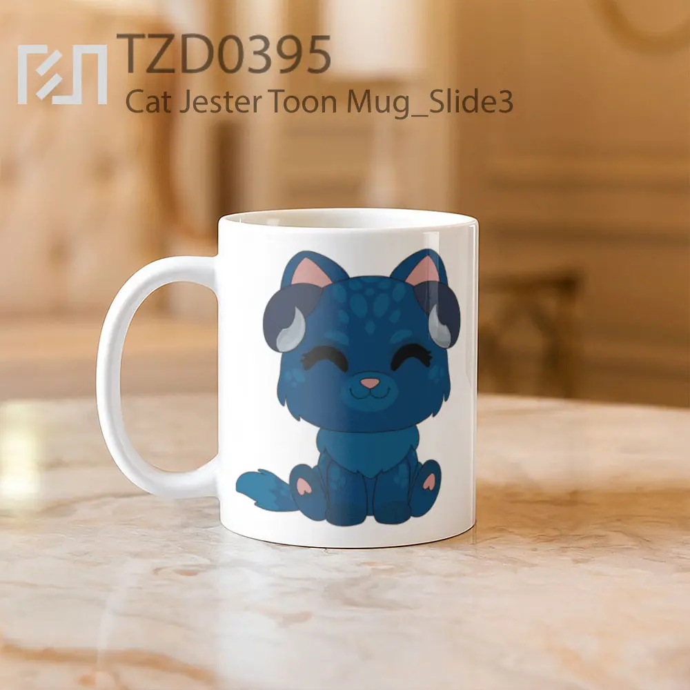 Cat Jester Toon Mug - All-side / Desain