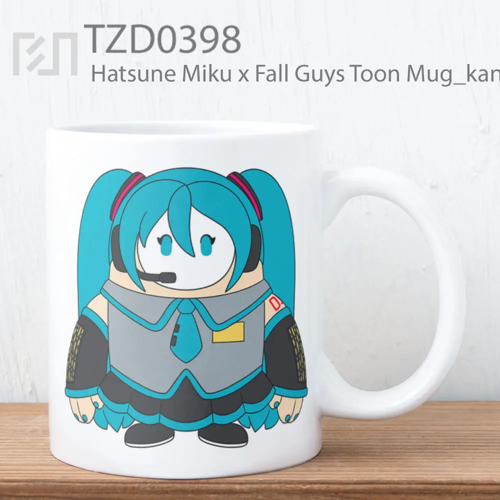 Hatsune Miku x Fall Guys Toon Mug