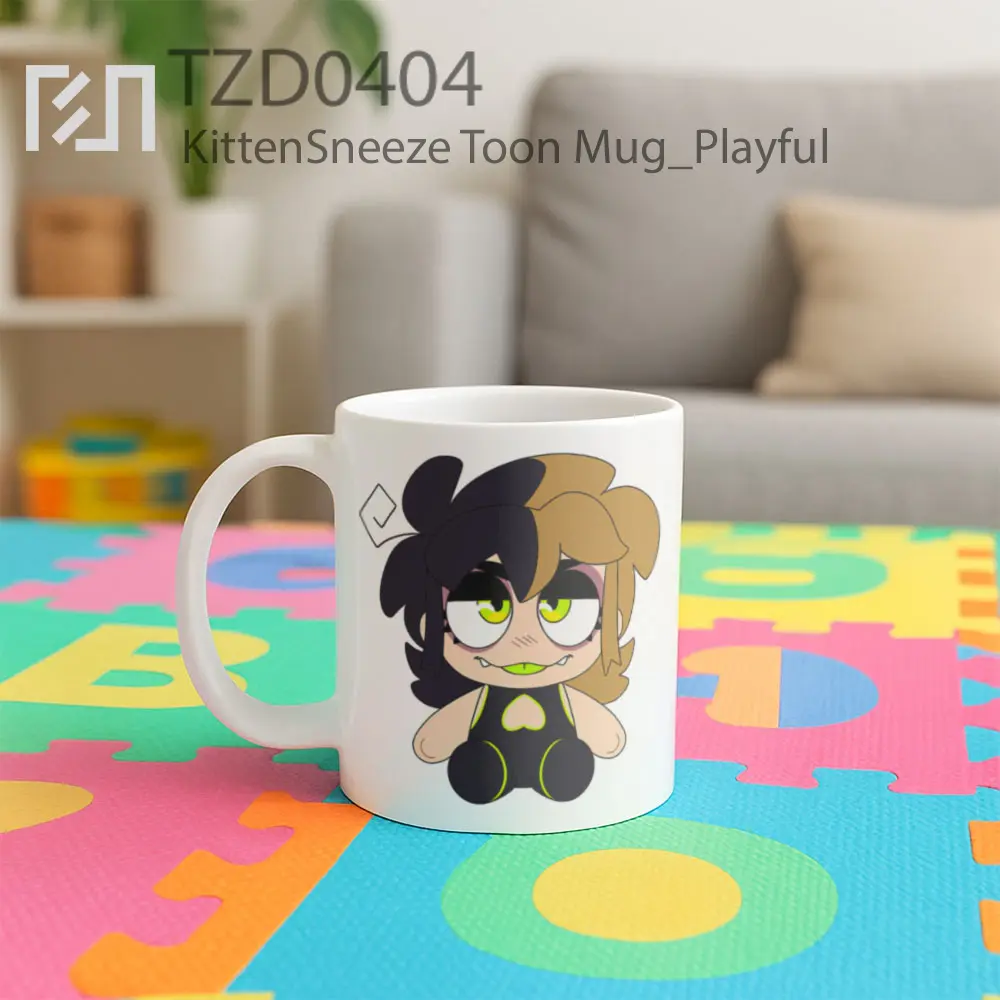 KittenSneeze Toon Mug - All-side / Desain
