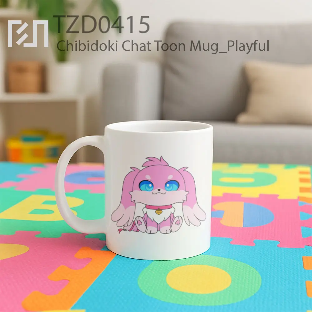 Chibidoki Chat Toon Mug - All-side / Desain