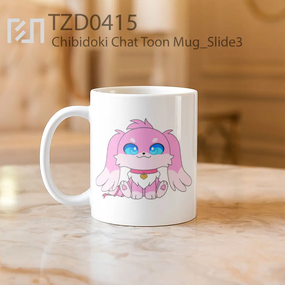 Chibidoki Chat Toon Mug - All-side / Desain