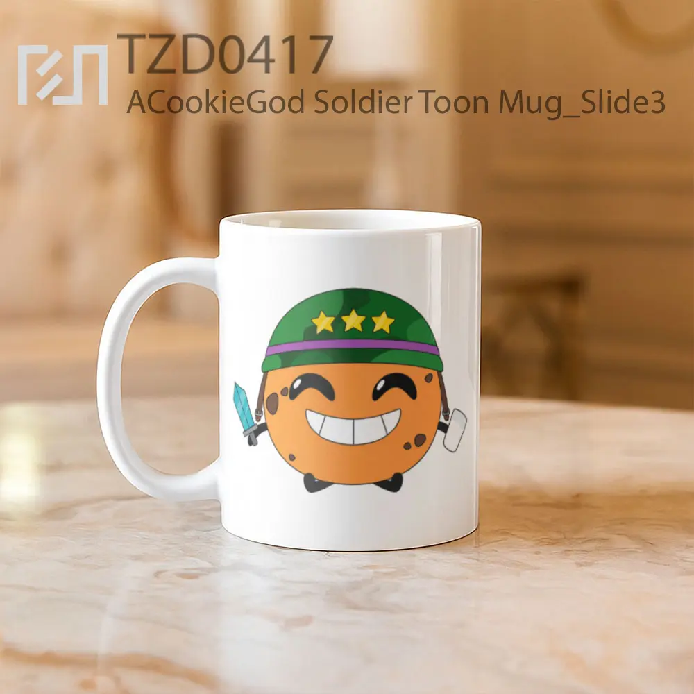 ACookieGod Soldier Toon Mug - All-side / Desain