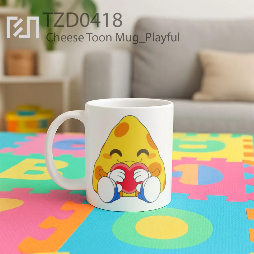 Cheese Toon Mug - All-side / Desain