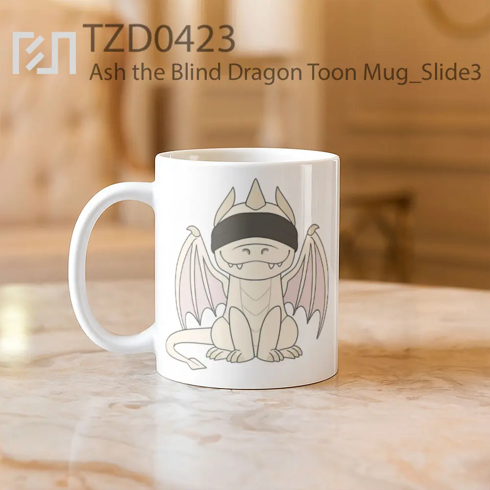 Ash the Blind Dragon Toon Mug - All-side / Desain