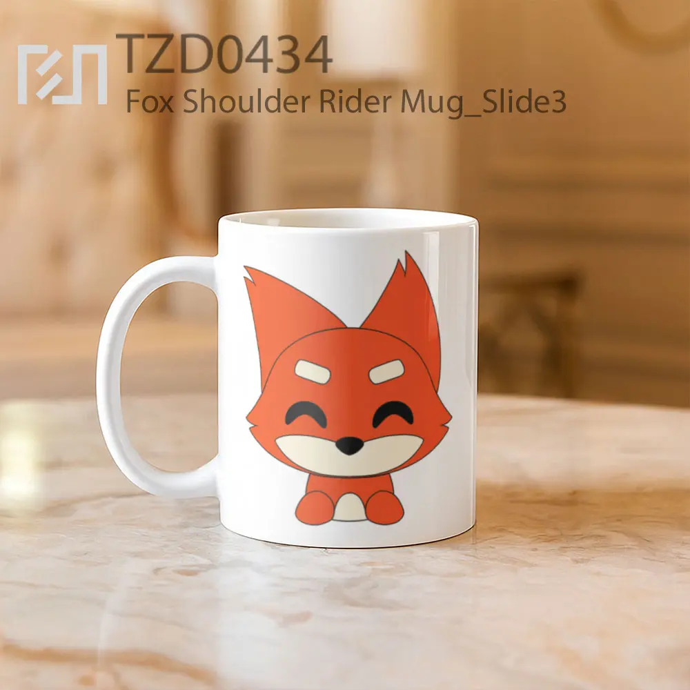 Fox Shoulder Rider Mug - All-side / Desain