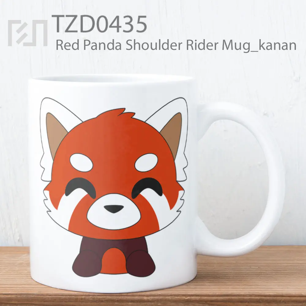 Red Panda Shoulder Rider Mug