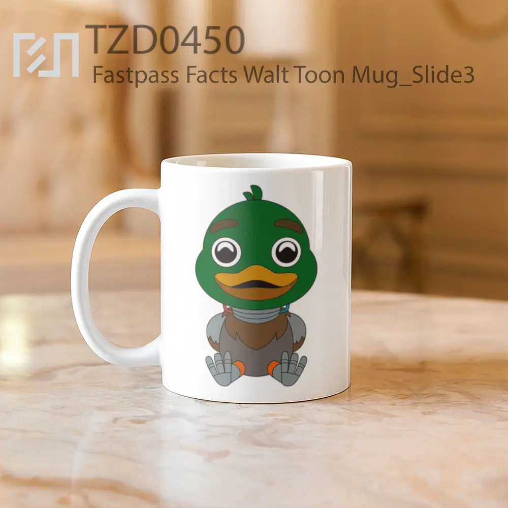 Fastpass Facts Walt Toon Mug - All-side / Desain
