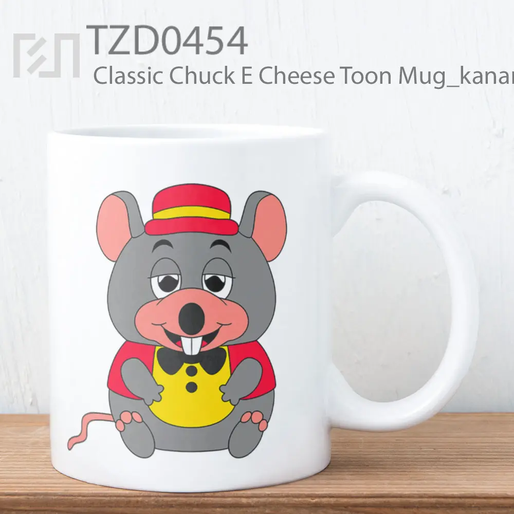 Classic Chuck E Cheese Toon Mug