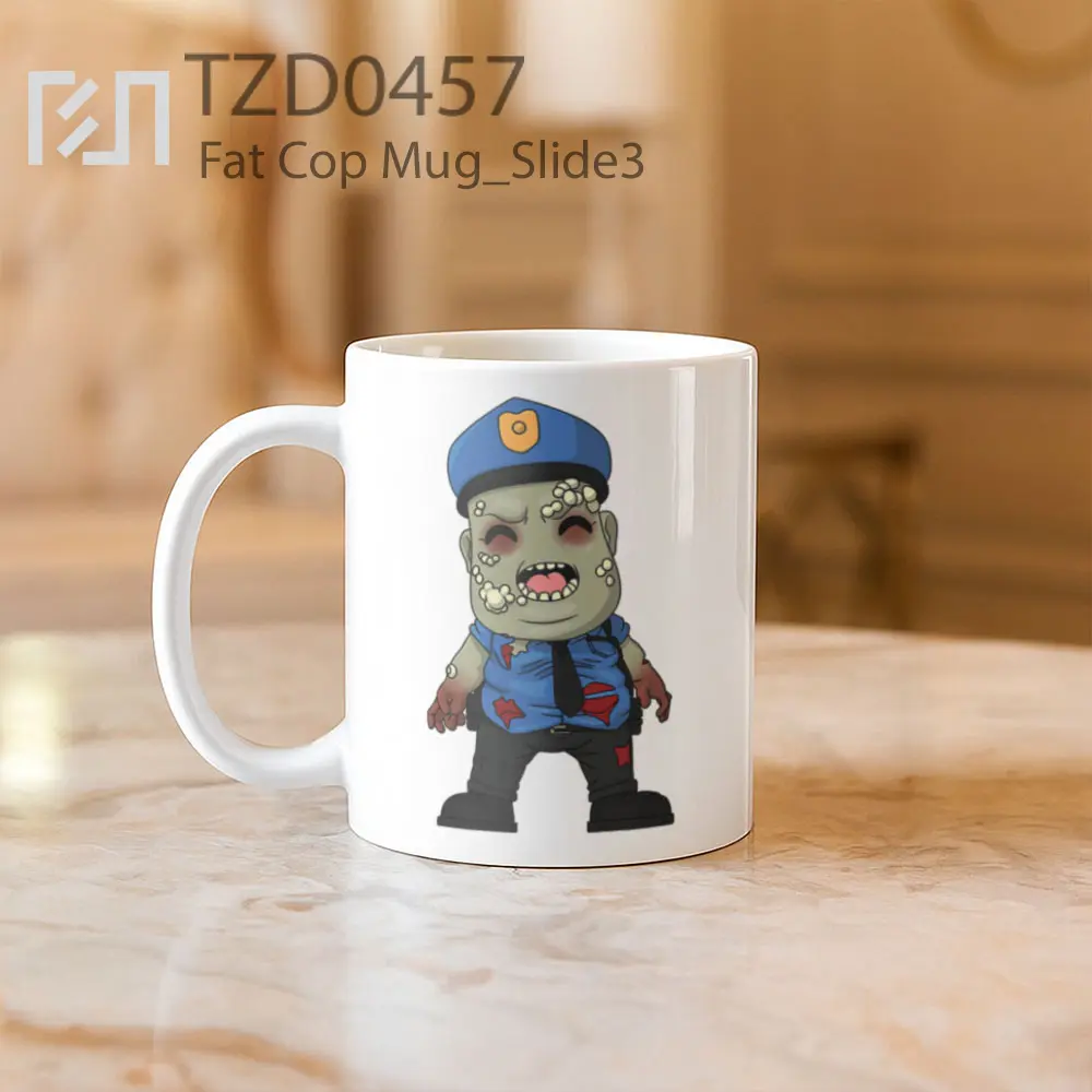 Fat Cop Mug - All-side / Desain