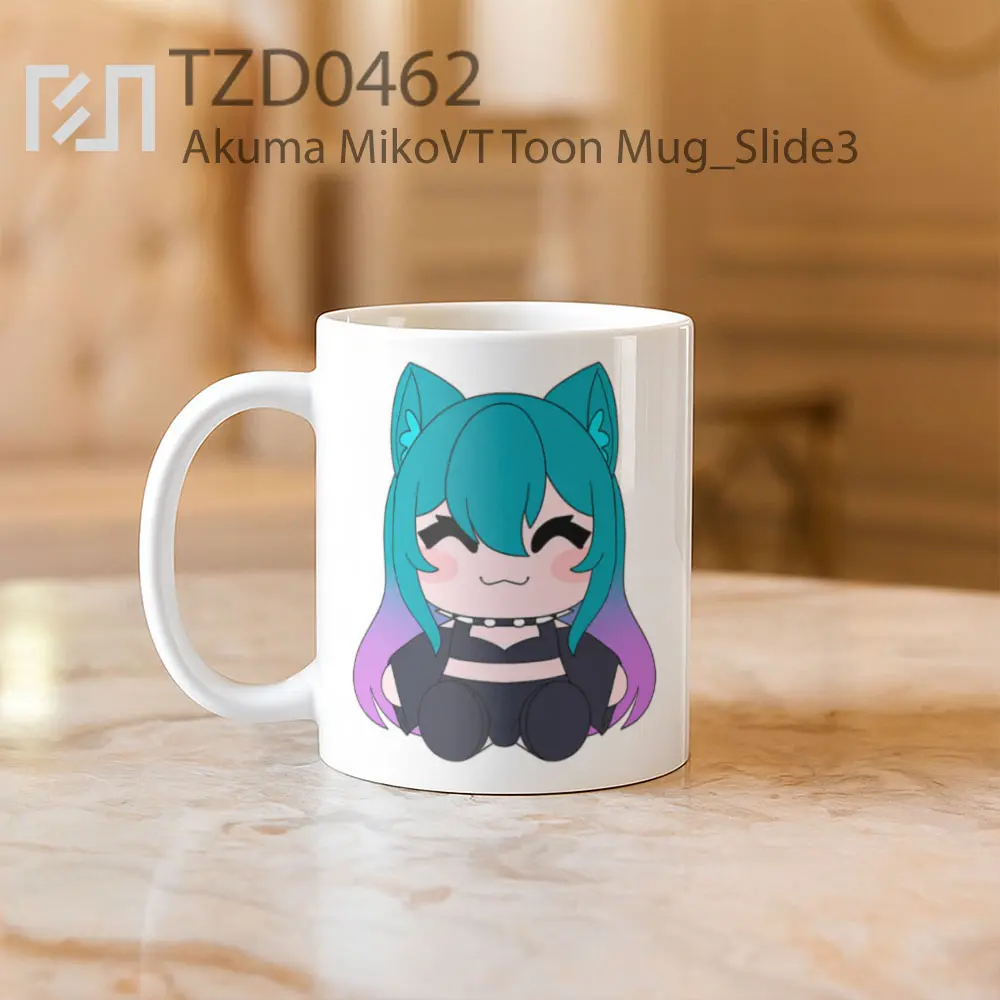 Akuma MikoVT Toon Mug - All-side / Desain