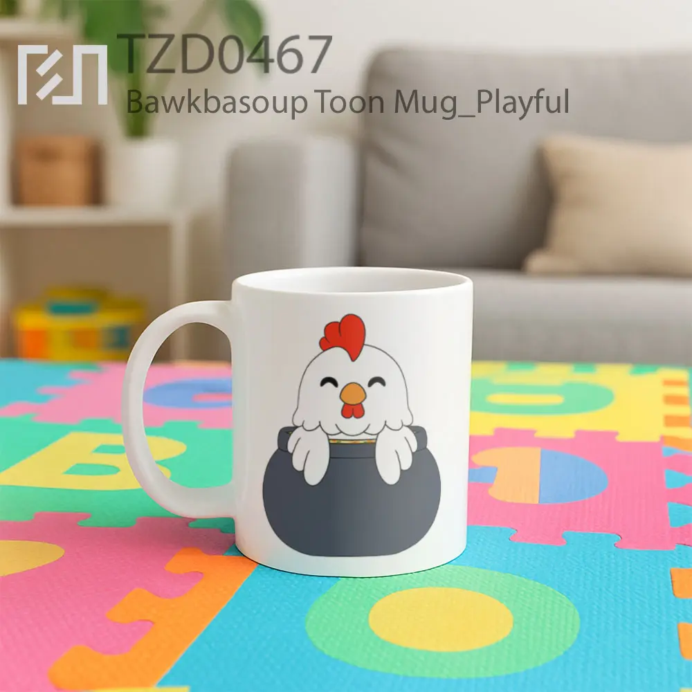 Bawkbasoup Toon Mug - All-side / Desain