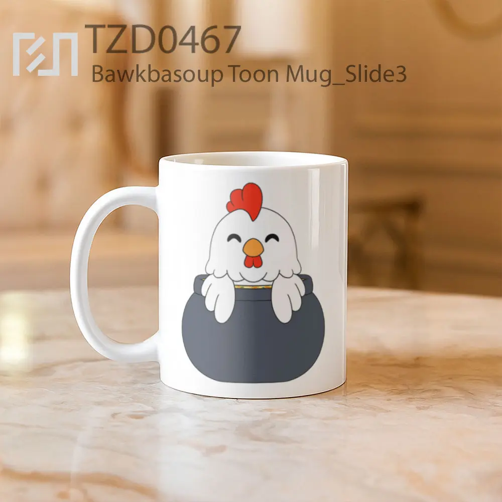 Bawkbasoup Toon Mug - All-side / Desain