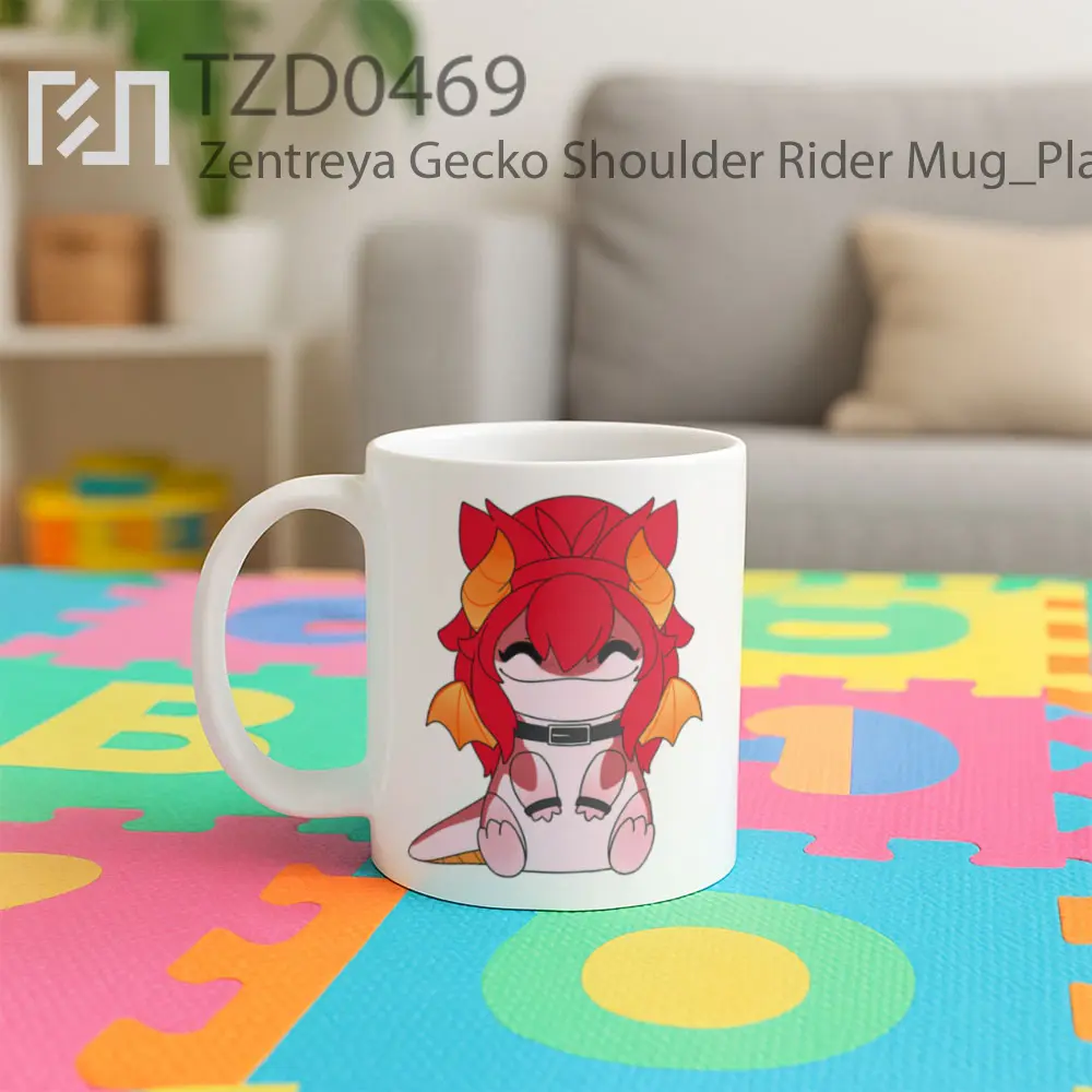 Zentreya Gecko Shoulder Rider Mug - All-side / Desain