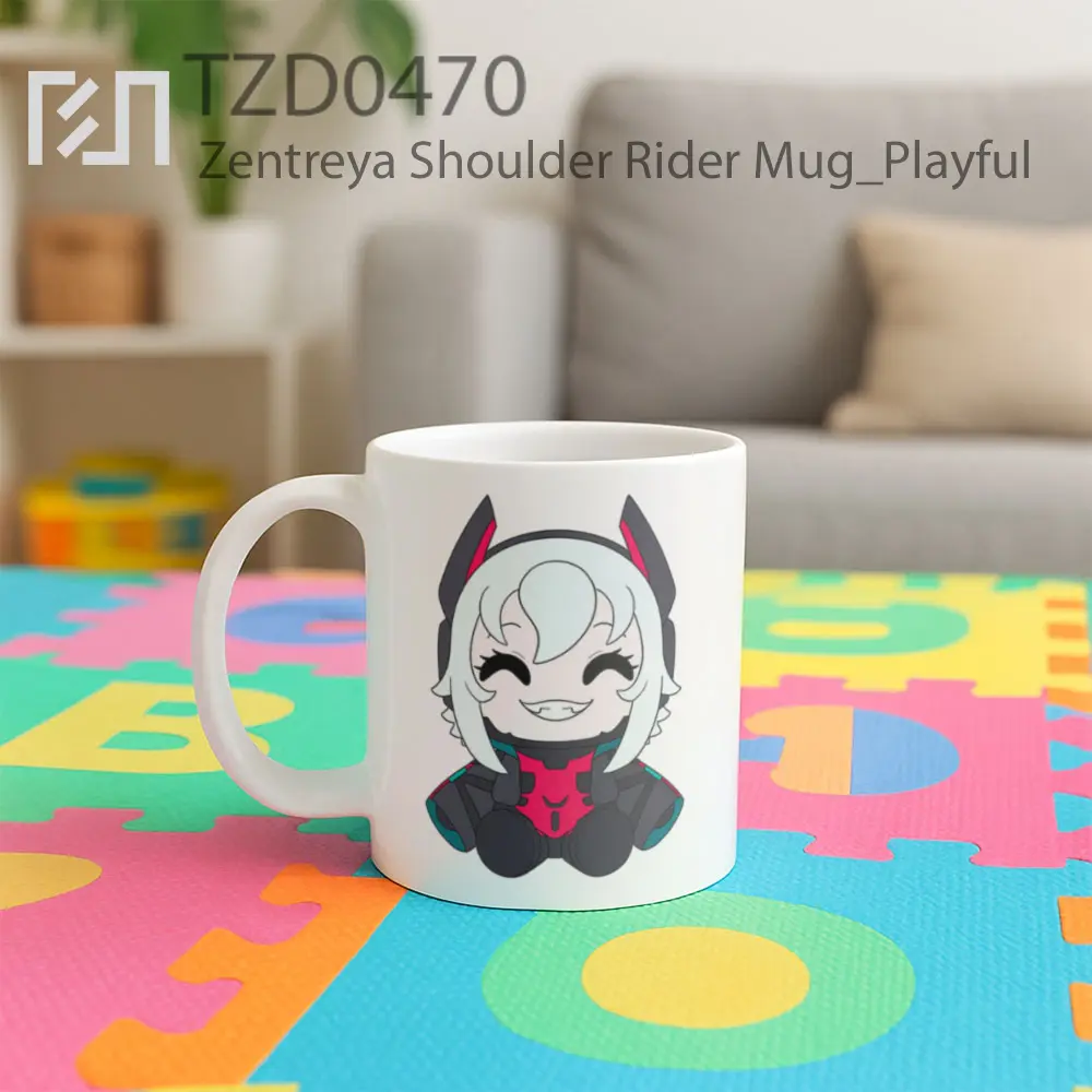 Zentreya Shoulder Rider Mug - All-side / Desain