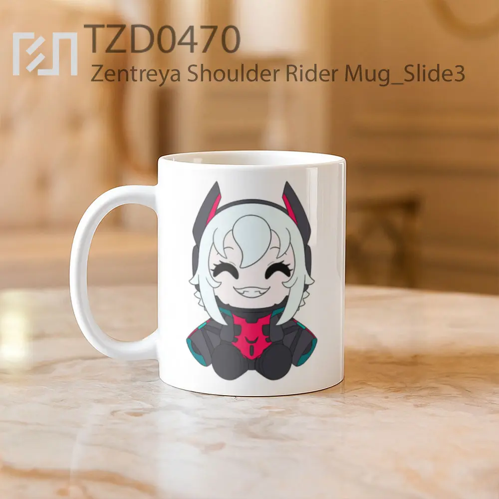 Zentreya Shoulder Rider Mug - All-side / Desain