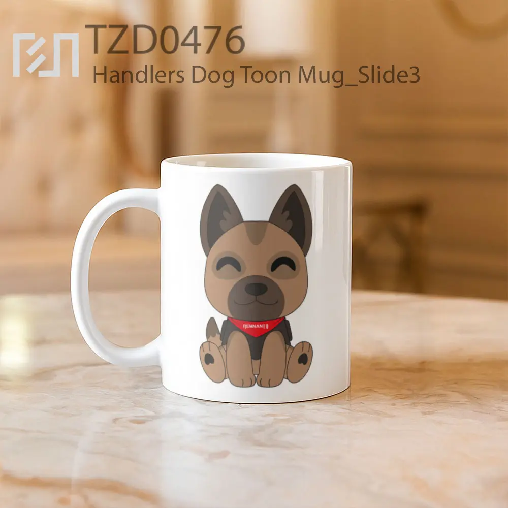 Handlers Dog Toon Mug - All-side / Desain