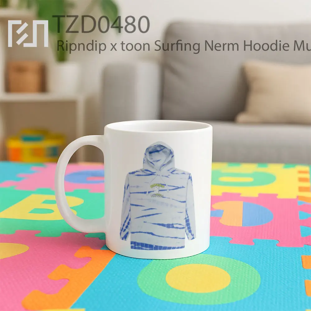 Ripndip x toon Surfing Nerm Hoodie Mug - All-side / Desain