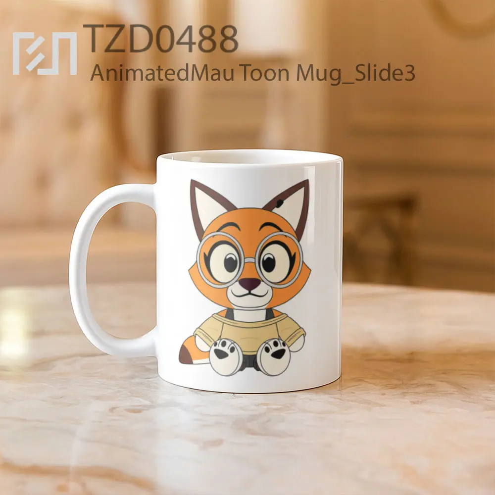 AnimatedMau Toon Mug - All-side / Desain