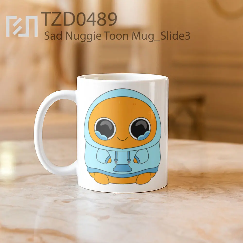 Sad Nuggie Toon Mug - All-side / Desain
