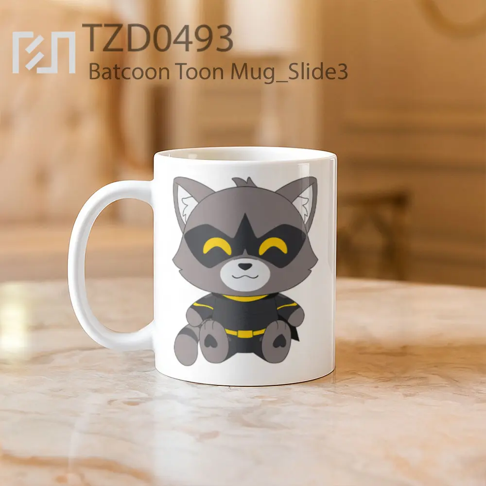 Batcoon Toon Mug - All-side / Desain