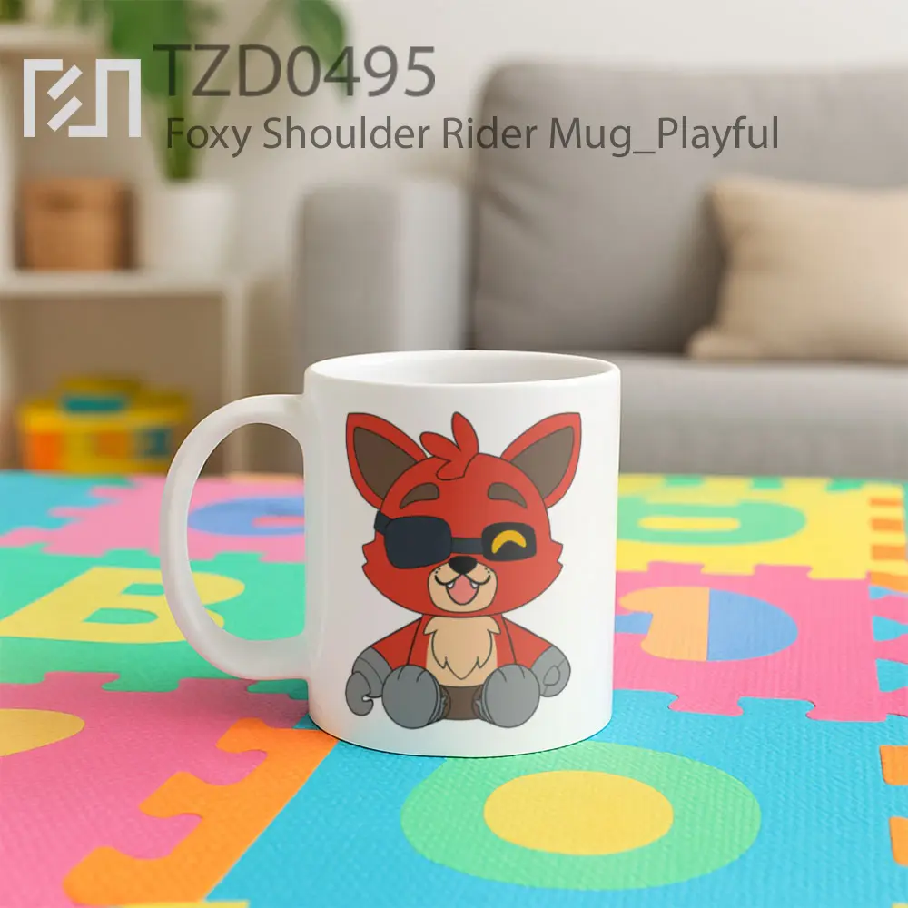 Foxy Shoulder Rider Mug - All-side / Desain