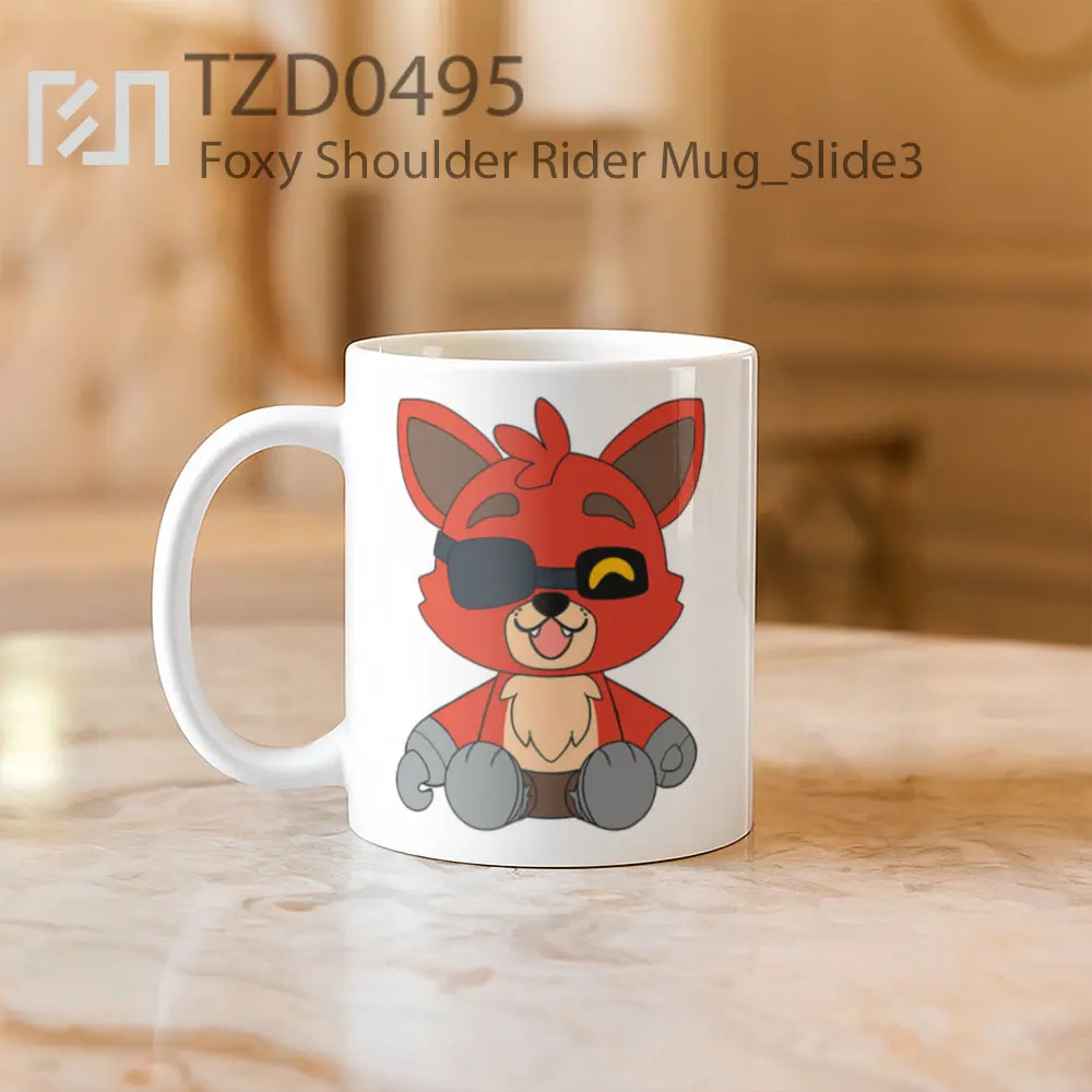 Foxy Shoulder Rider Mug - All-side / Desain