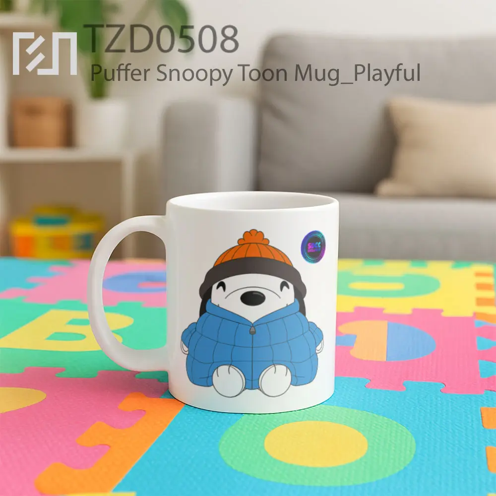 Puffer Snoopy Toon Mug - All-side / Desain