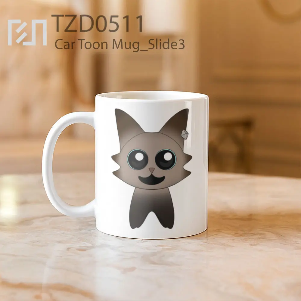 Car Toon Mug - All-side / Desain