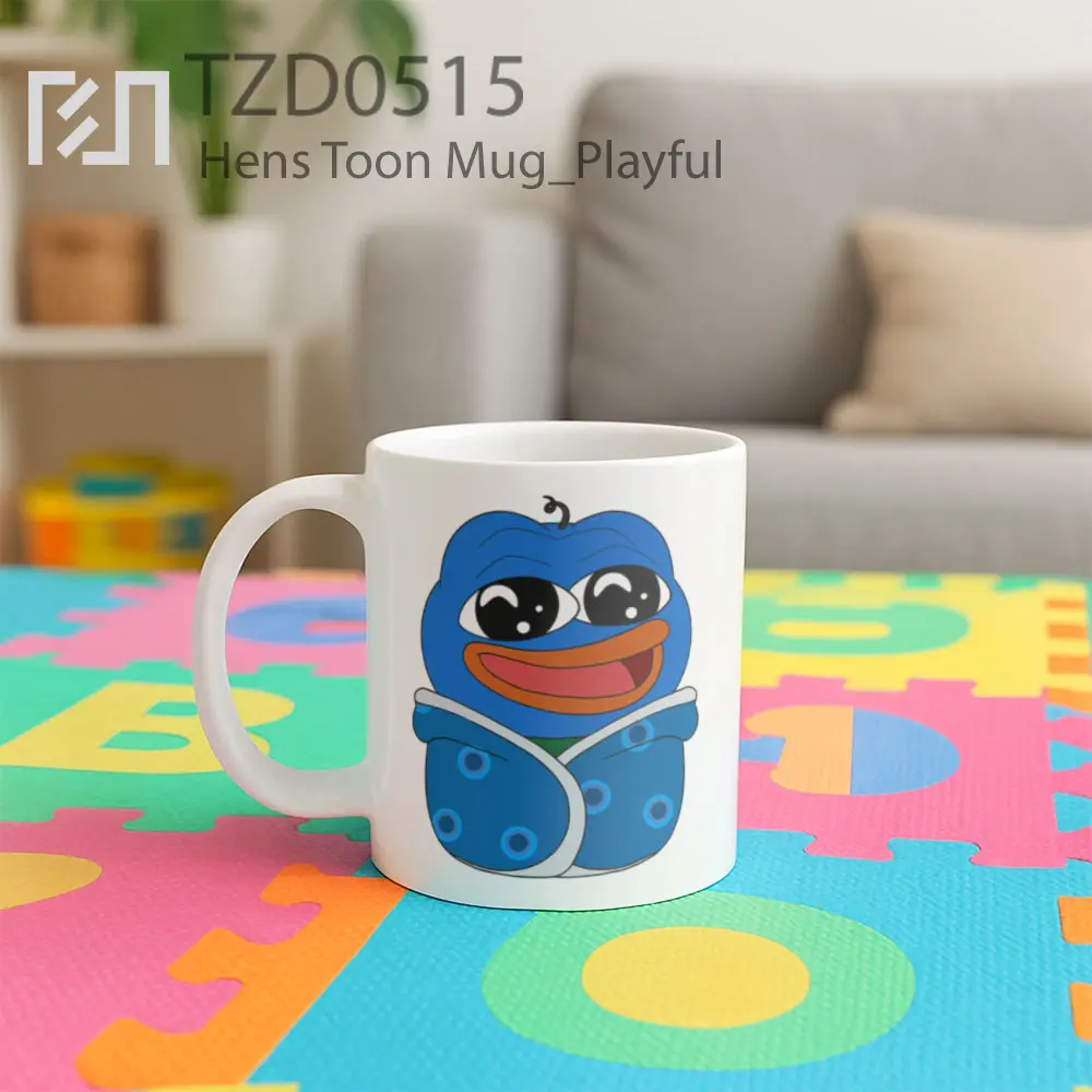 Hens Toon Mug - All-side / Desain