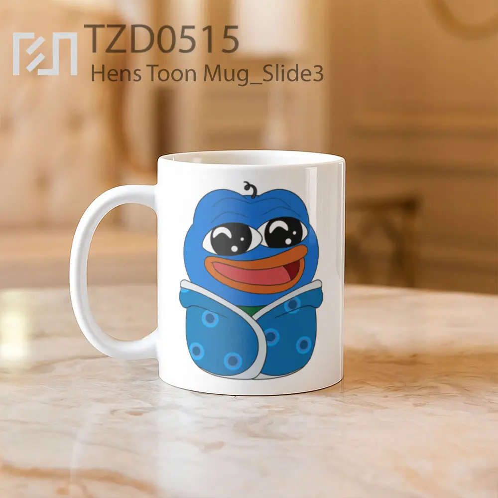 Hens Toon Mug - All-side / Desain