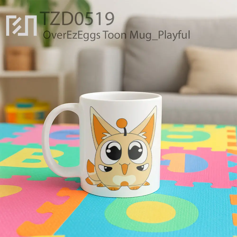 OverEzEggs Toon Mug - All-side / Desain