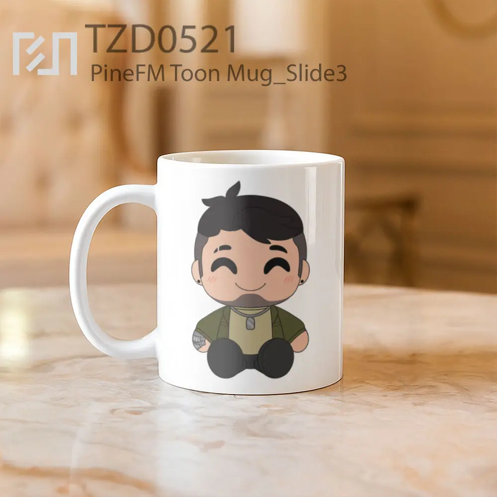 PineFM Toon Mug - All-side / Desain