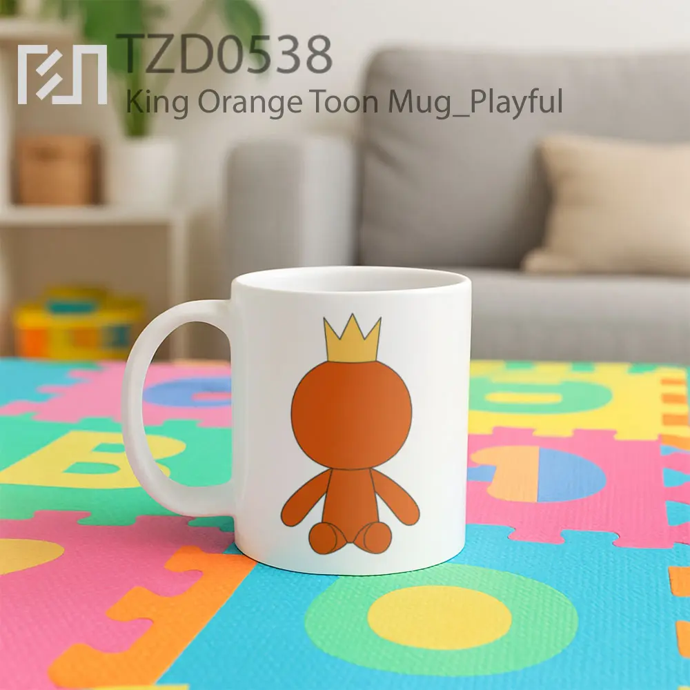 King Orange Toon Mug - All-side / Desain
