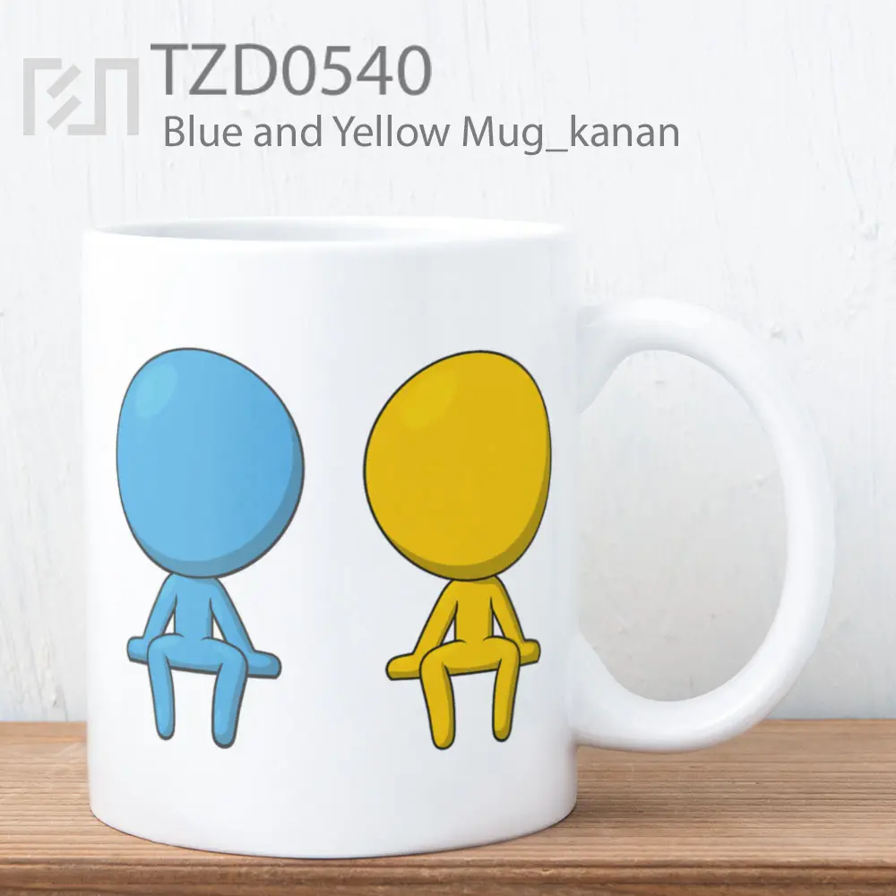 Blue and Yellow Mug