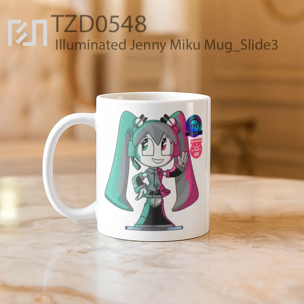 Illuminated Jenny Miku Mug - All-side / Desain