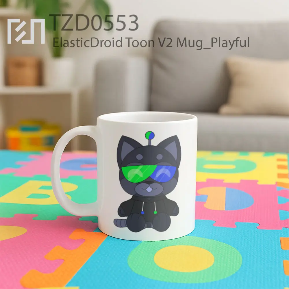ElasticDroid Toon V2 Mug - All-side / Desain