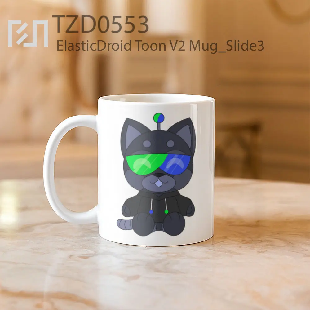 ElasticDroid Toon V2 Mug - All-side / Desain