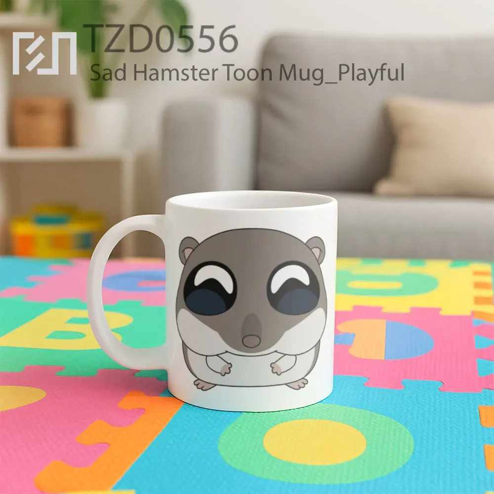 Sad Hamster Toon Mug - All-side / Desain