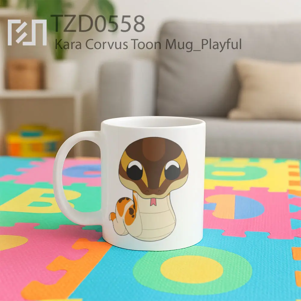 Kara Corvus Toon Mug - All-side / Desain
